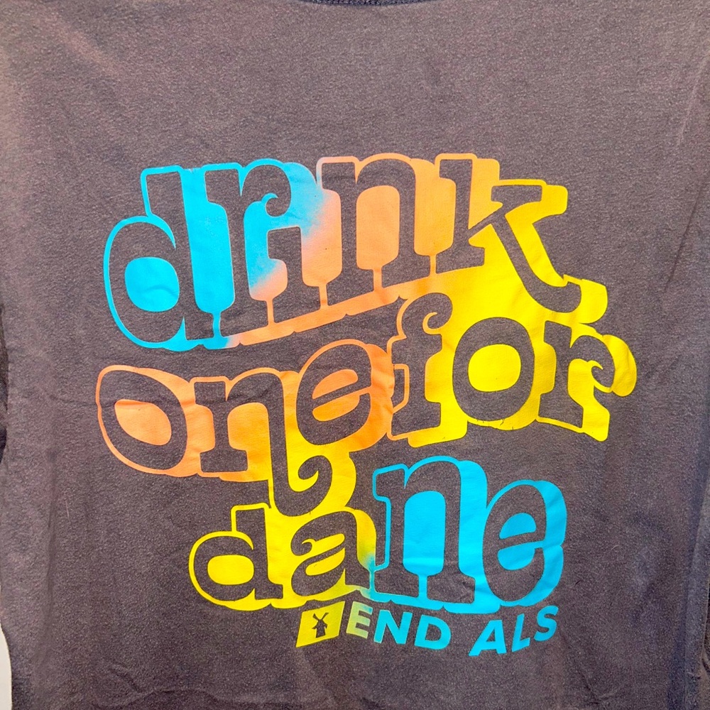 Gray, Men’s Medium, Dutch Bros Drink one for Dane shirt